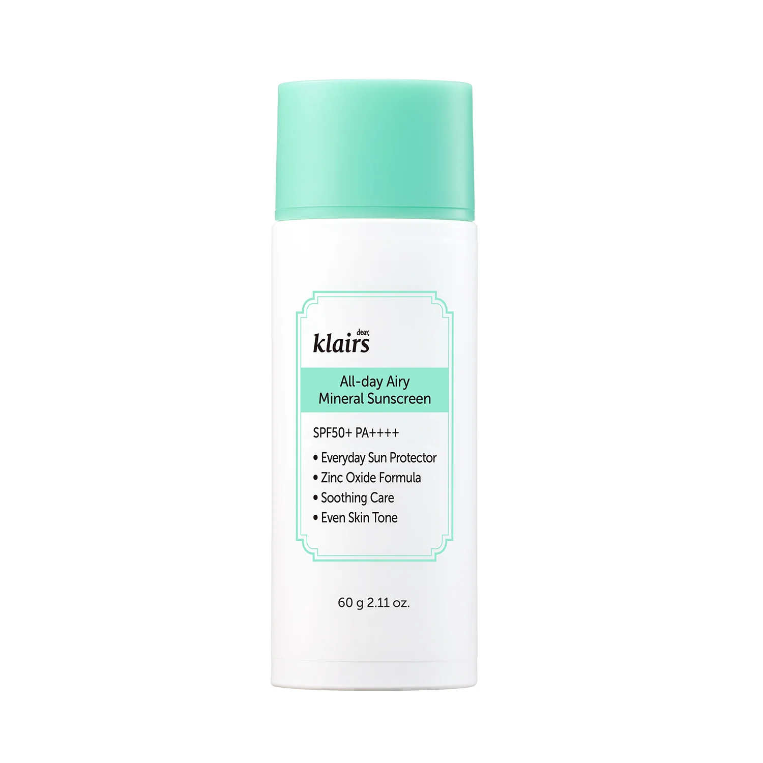 Dear Klairs All-Day Airy Mineral Sunscreen SPF50+ PA++++