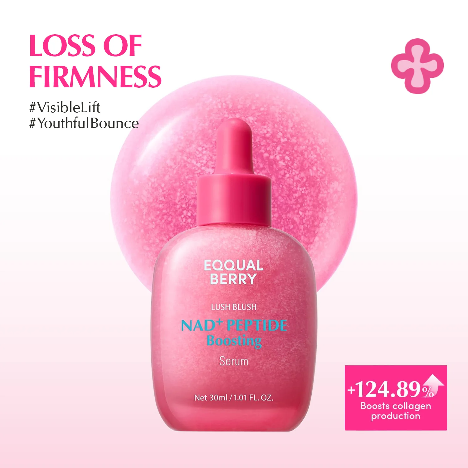 Eqqualberry NAD+ Peptide Boosting Serum