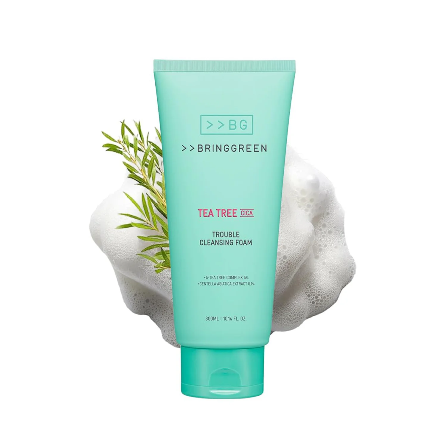 BRING GREEN Tea Tree Cica Trouble Cleansing Foam