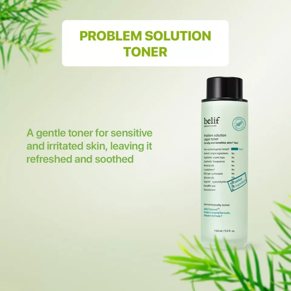belif problem solution vegan toner 150 ml