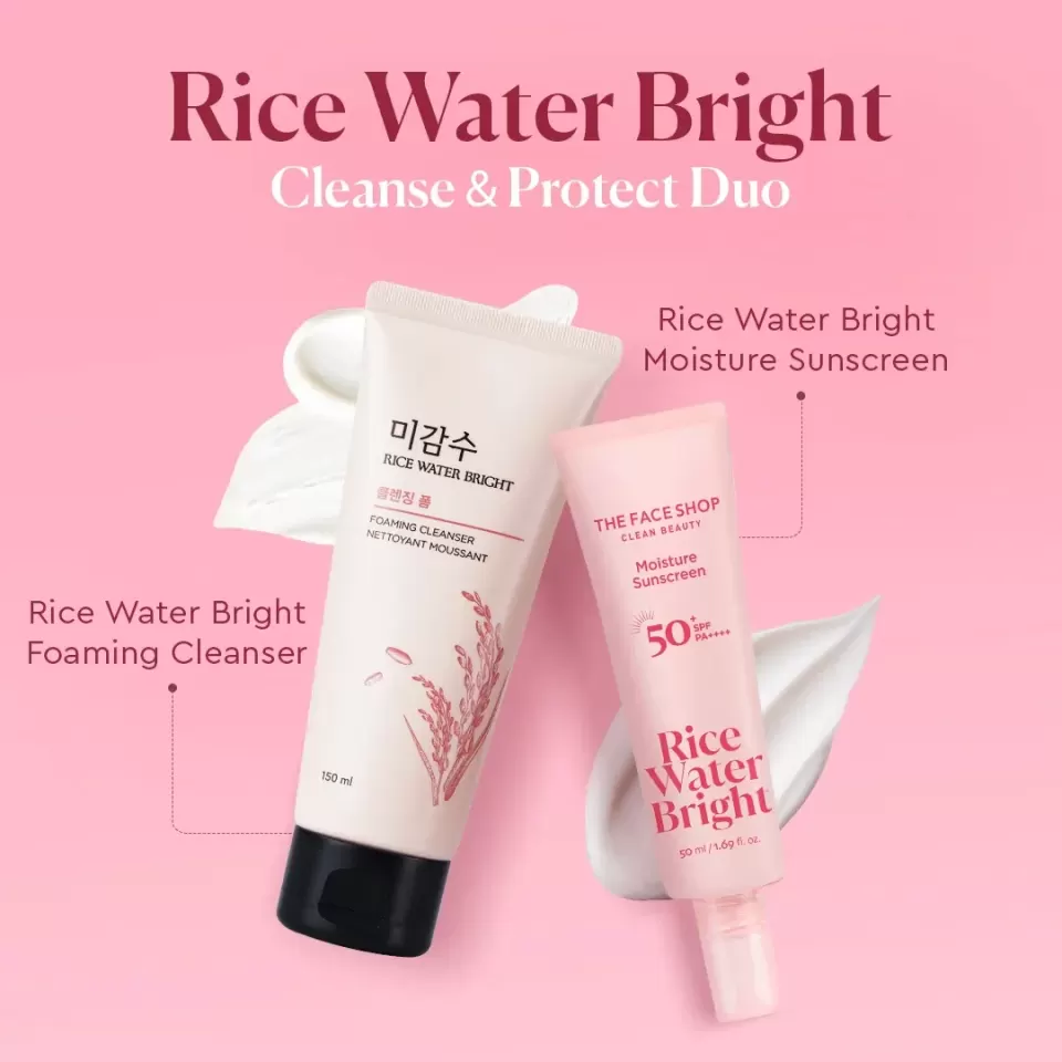Rice Water Bright Cleanse & Protect Duo