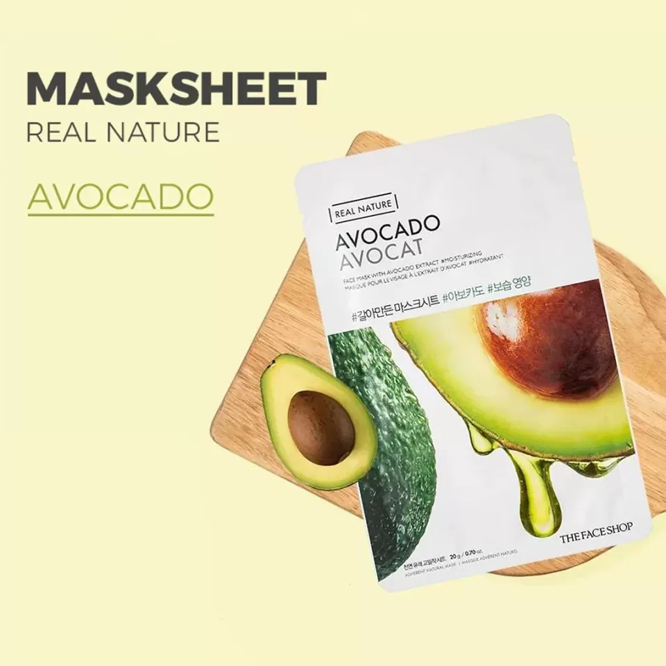 Real Nature Avocado Face Mask 20g