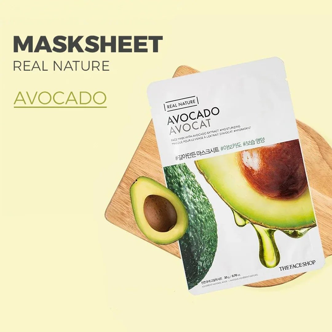 Real Nature Avocado Face Mask 20g